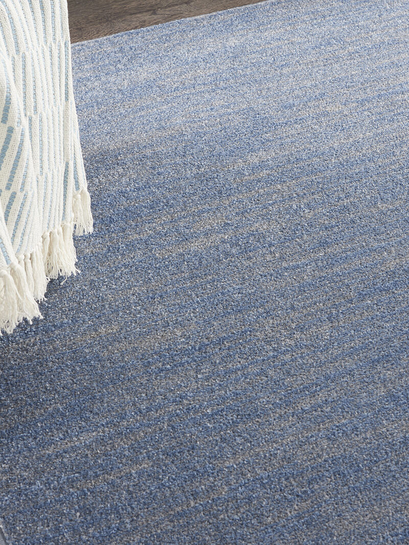 Nourison Essentials NRE01 Blue/Gray 7' x Square Rug image number 8