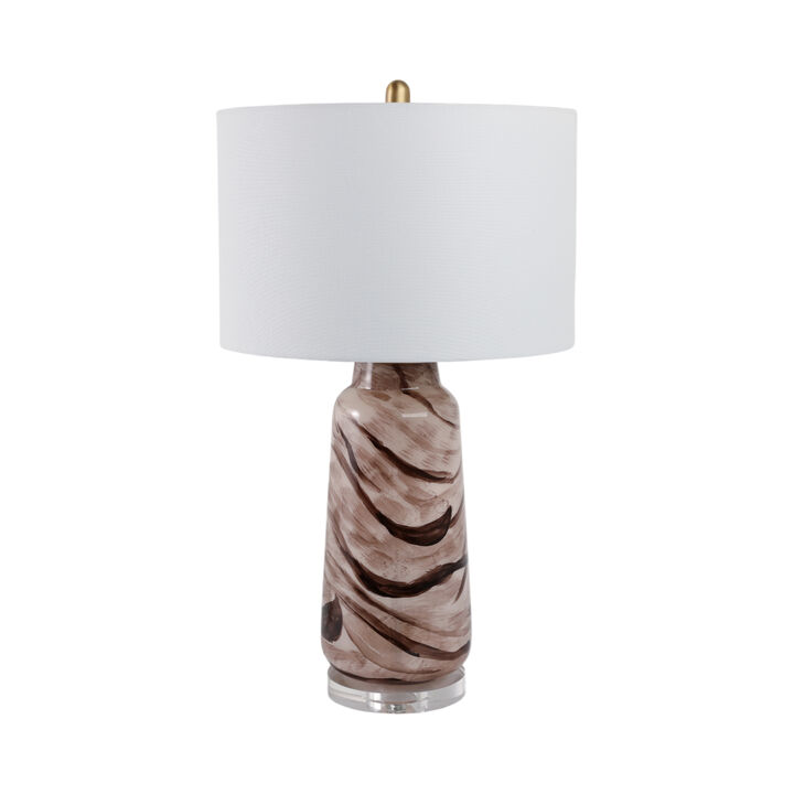 Swirled Glass Table Lamp