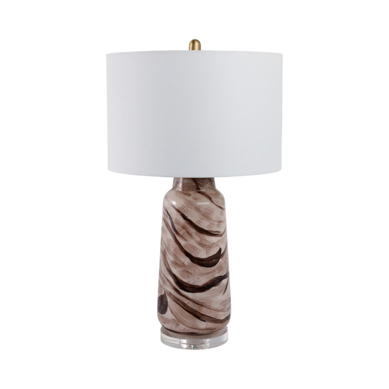 Swirled Glass Table Lamp image number 1