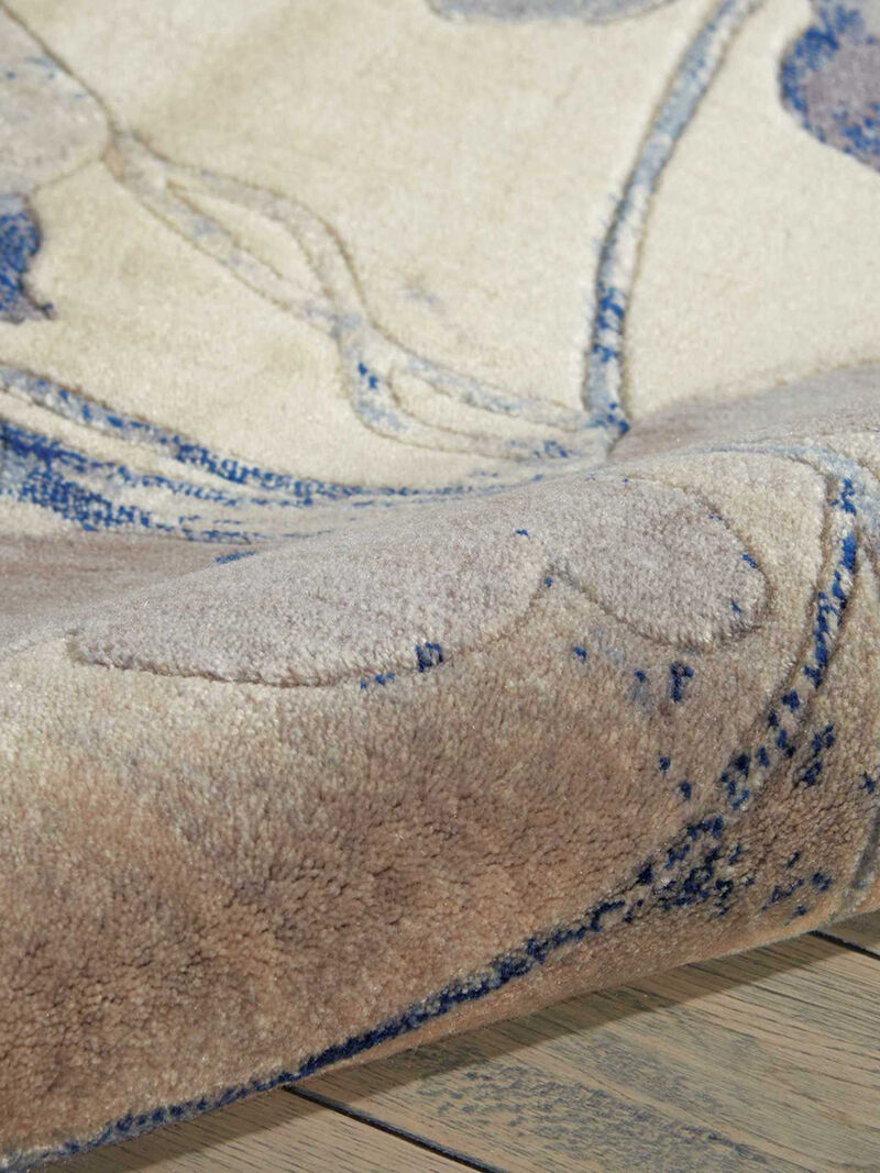 Somerset ST18 Ivory/Blue 3'6" x 5'6" Rug