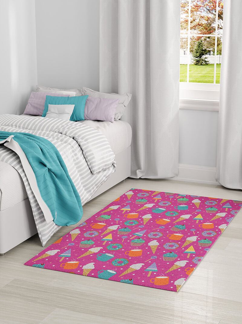 Imagination IMA19 Pink/Multicolor 5' x 7' Rug