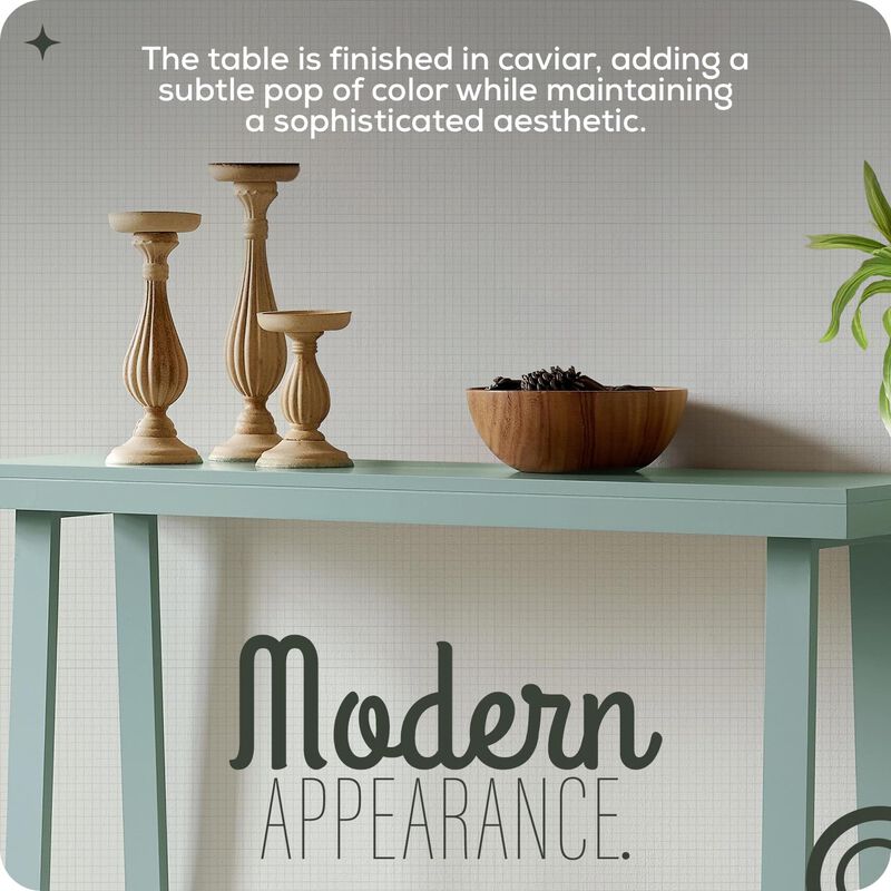 Kings Brand Furniture Emma Narrow Console Table with Lower Shelf Perfect for Sofa Table