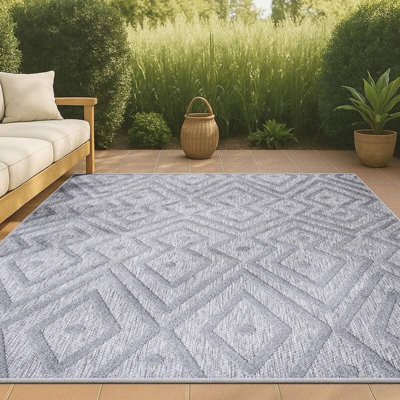 Balansat Moroccan Diamond Indoor/Outdoor Area Rug