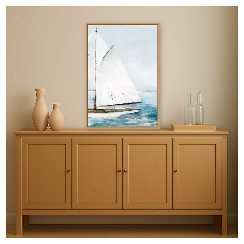 Sailboat on Calm Waters II by PI Studio Framed Canvas Wall Art image number 3