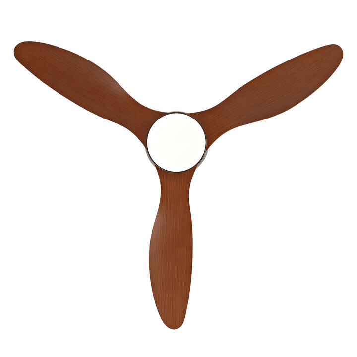 ELEMENT ACE 42 Inch Low Profile Flush Mount Ceiling Fan with Light & Remote Control, Reversible Quiet DC Motor, 6 Speed Settings, Ideal for Indoor & Outdoor Low Ceiling Spaces
