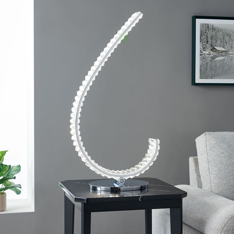 Grace Crystal Touch & Dimmable Right Gold Table Lamp