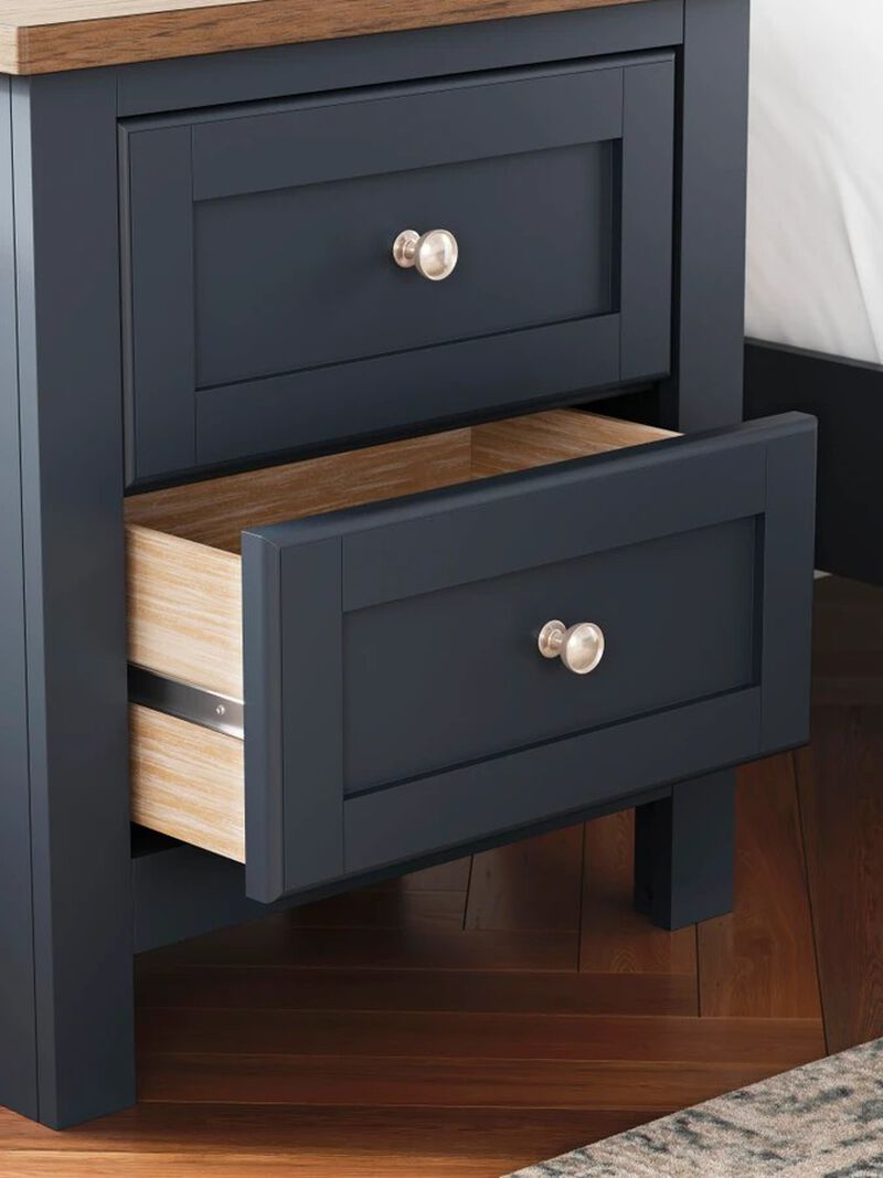 Landocken Two Drawer Nightstand image number 3