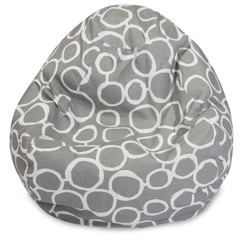 Majestic Home Goods Large Bean Bag Fusion Gray