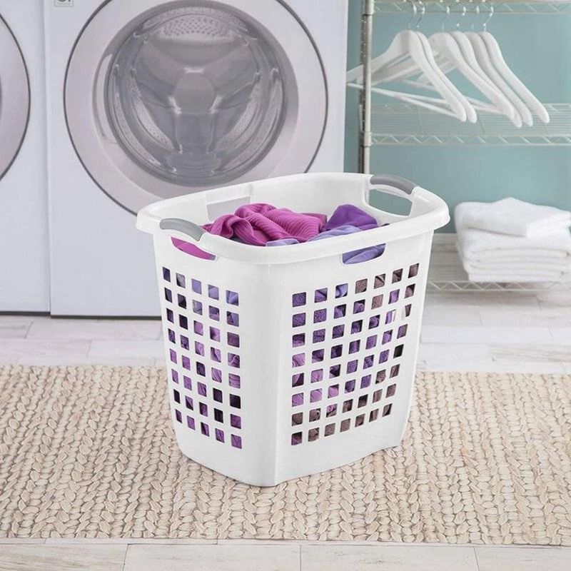 Hivvago Set of 4 Heavy Duty Plastic Laundry Hamper Dirty Clothes Basket