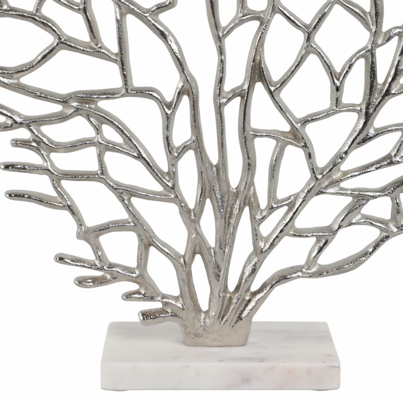 Metal Coral on Marble Base image number 4