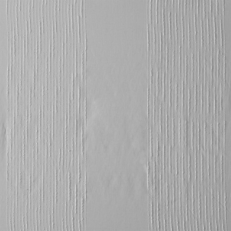 Gracie Mills Myra Solid Striped Sheer Shower Curtain