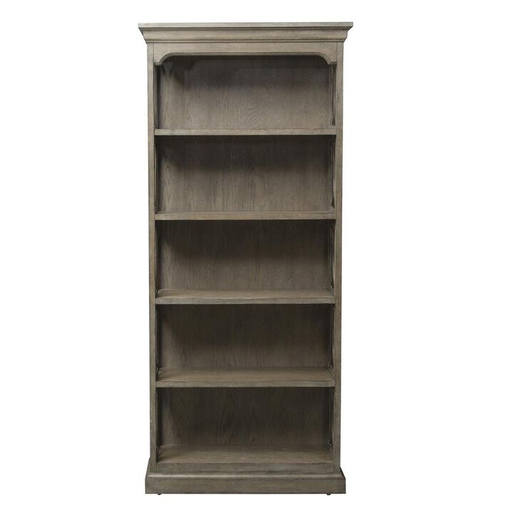 Liberty Furniture Simply Elegant Bookcase in Heathered Taupe