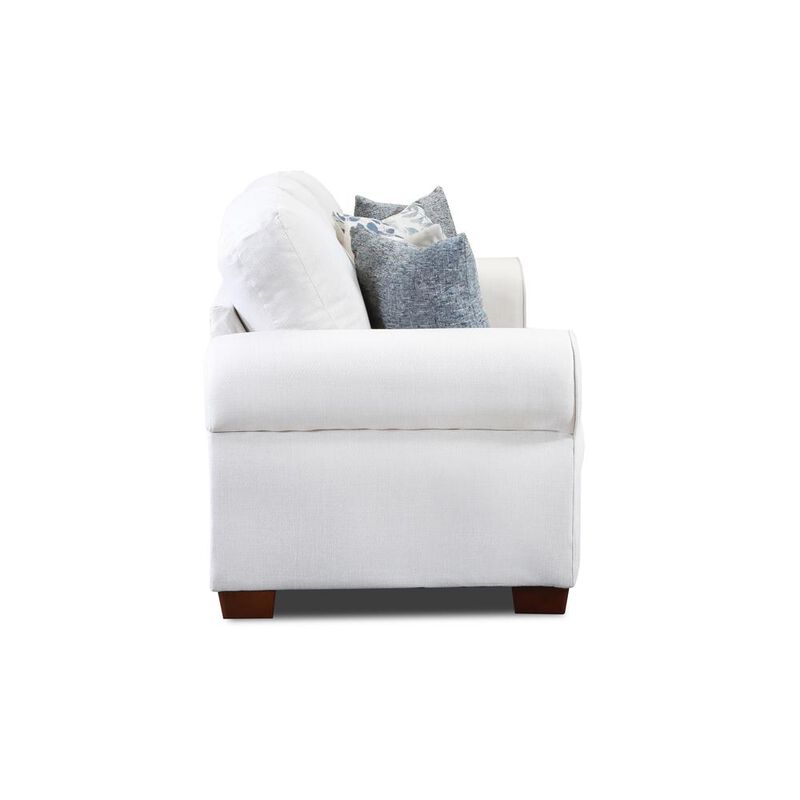 American Furniture Classics Living Room Pembroke Loveseat with Four Throw Pillows