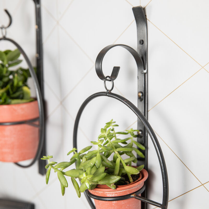 Tivoli 2-Piece Metal Hanging Planter Set