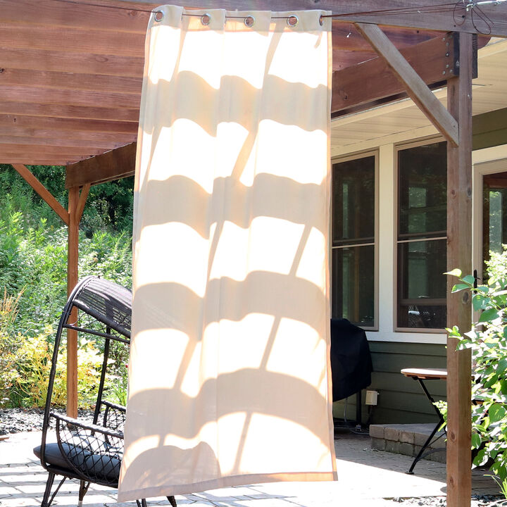 Sunnydaze Modern Outdoor Curtain Panel - 52 in x 96 in