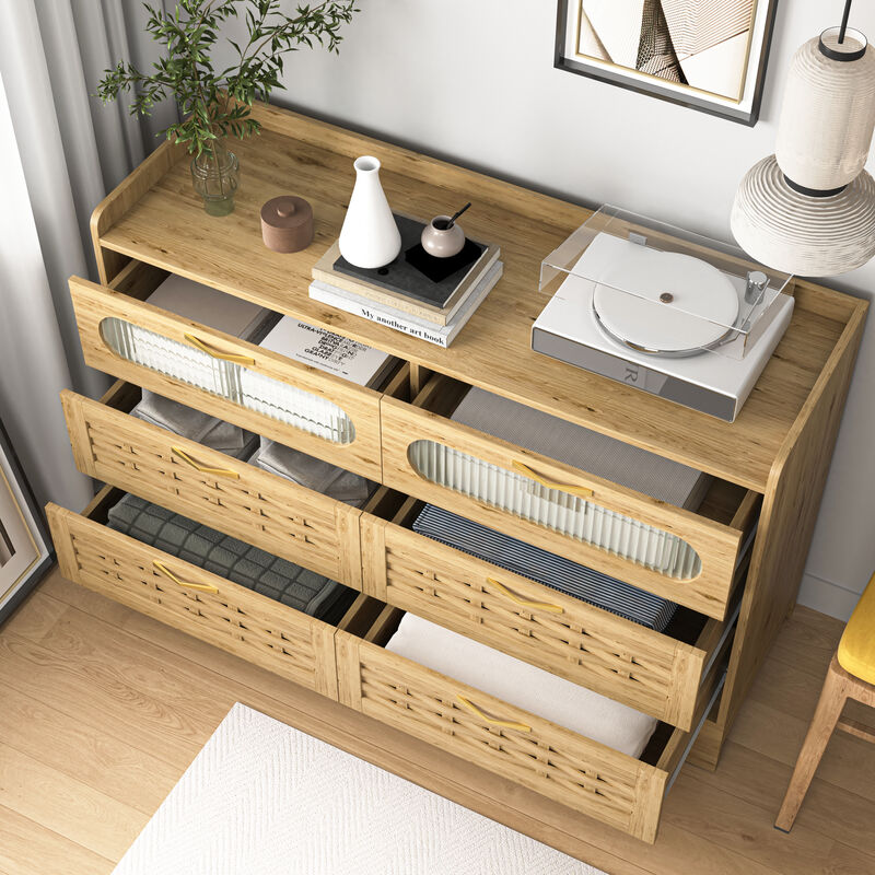 Romtif 6 Drawer Dresser image number 2
