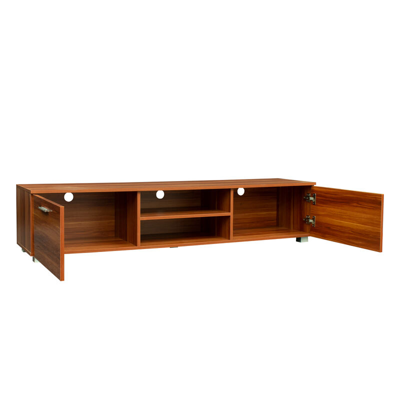 Media Console Entertainment Center &ndash; Modern Television Table with Storage for Living Room
