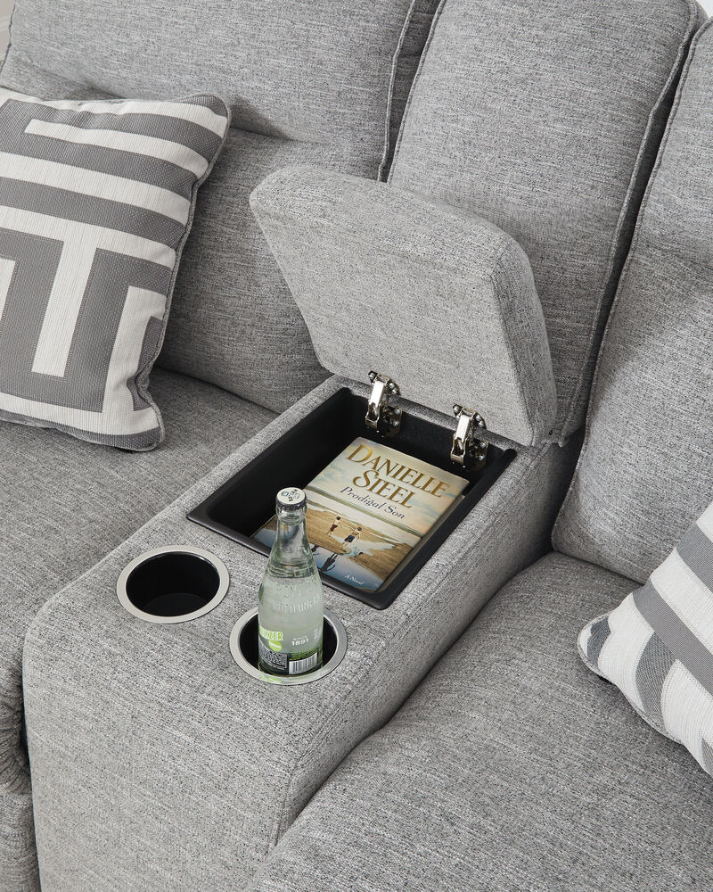 Biscoe Power Reclining Loveseat with Console image number 4