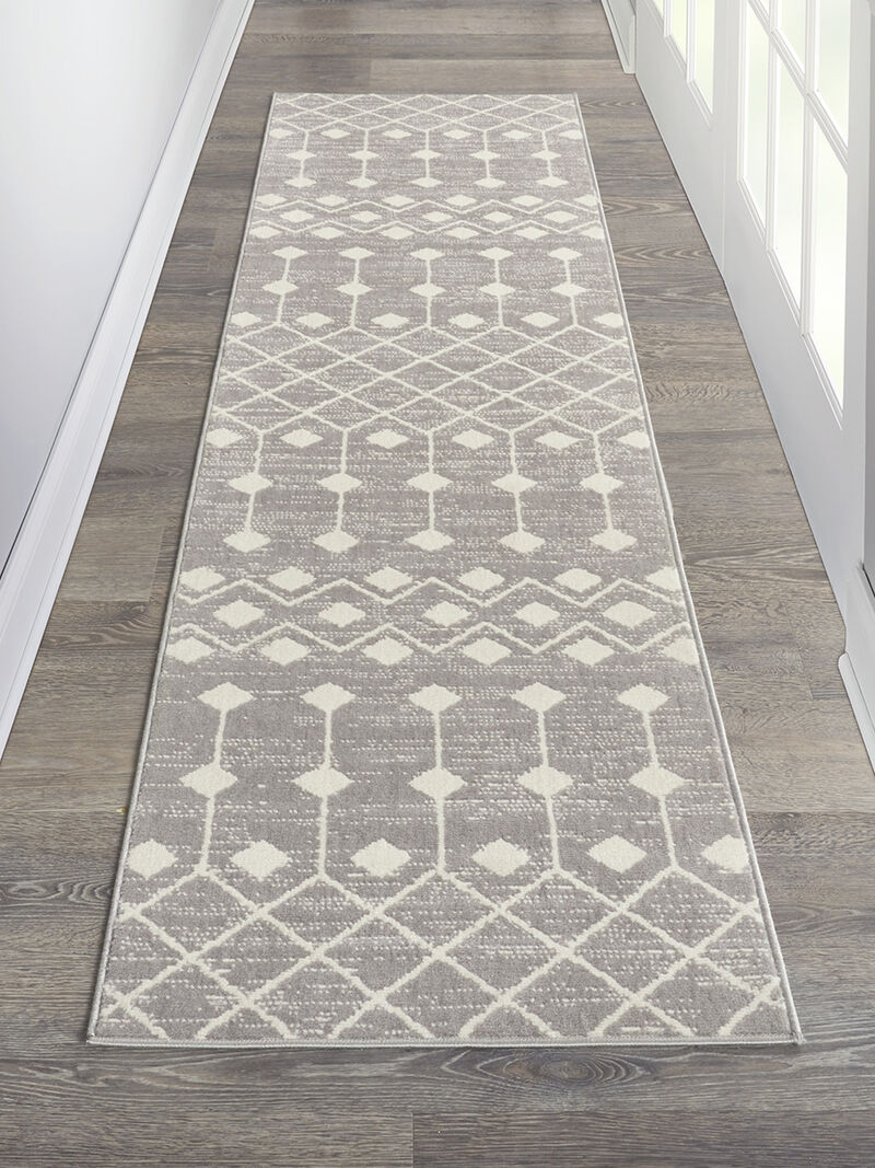 Grafix GRF37 Gray 2' x 4' Rug