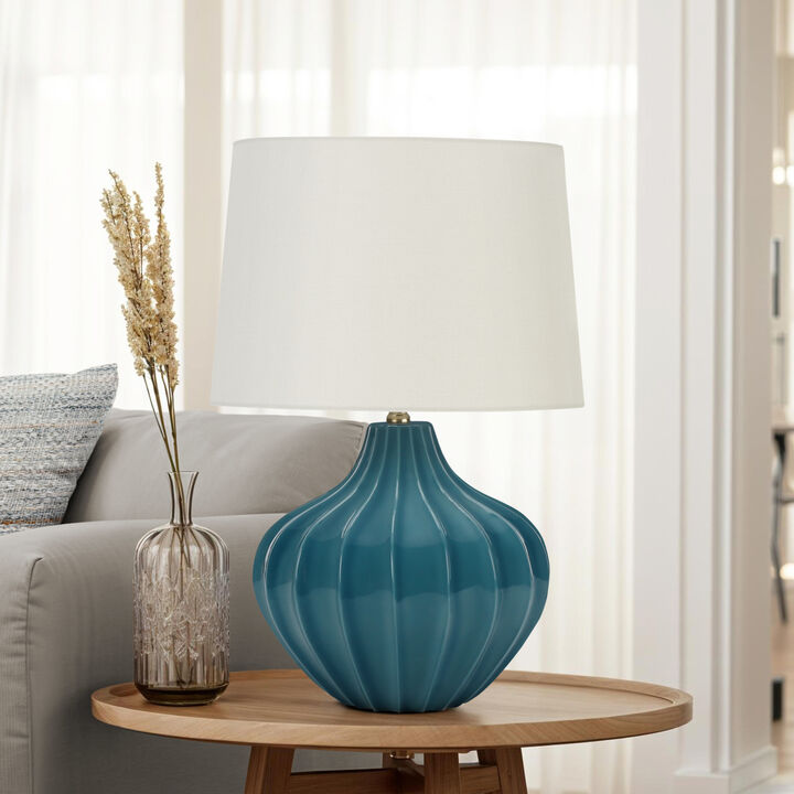 ELEMENT ACE Transitional 24 Inch Table Lamp Elegant Accent Lighting Perfect for Living Room Bedroom Home Office Nightstand End and Side Table Illumination