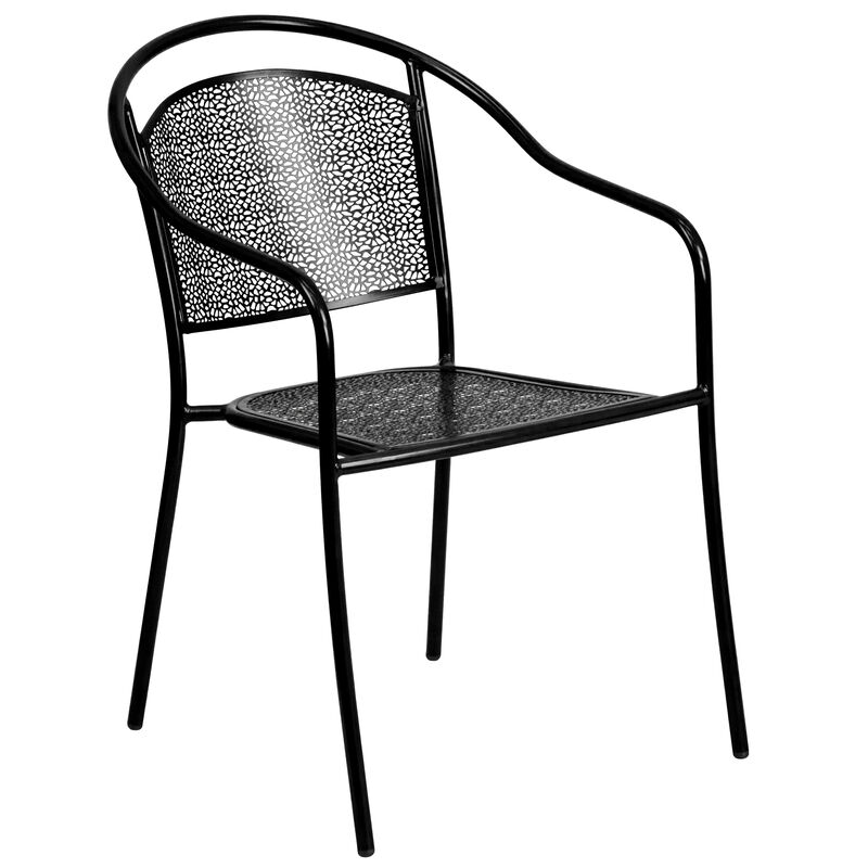 35.5SQ Gold Patio Table Set image number 6