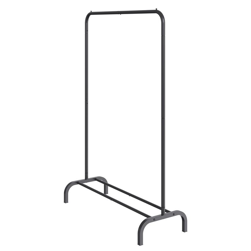 Freestanding Clothes Rack with Hanging Bar and Bottom Storage Organizer image number 3