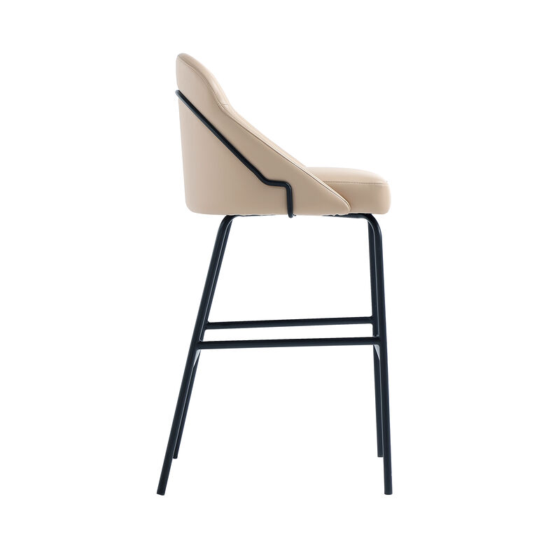 Gracie Barstool in Tan and Black