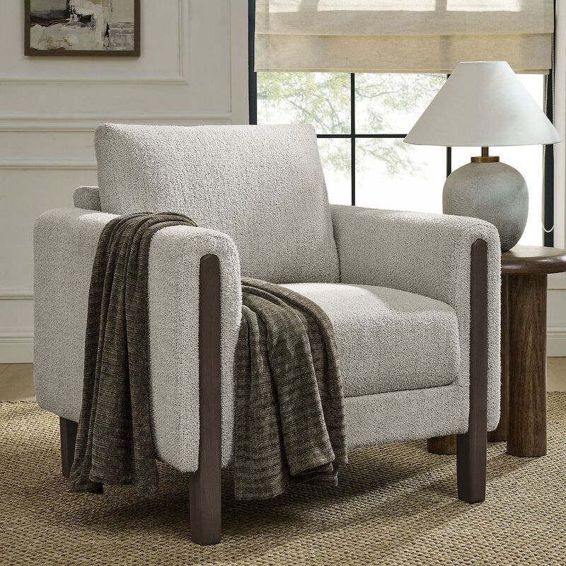 Hawken Boucle Fabric Accent Armchair image number 7