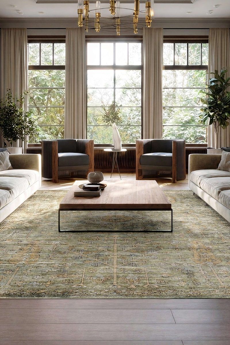 Ariel Ophelia Jade 9' x 12' Rug image number 1