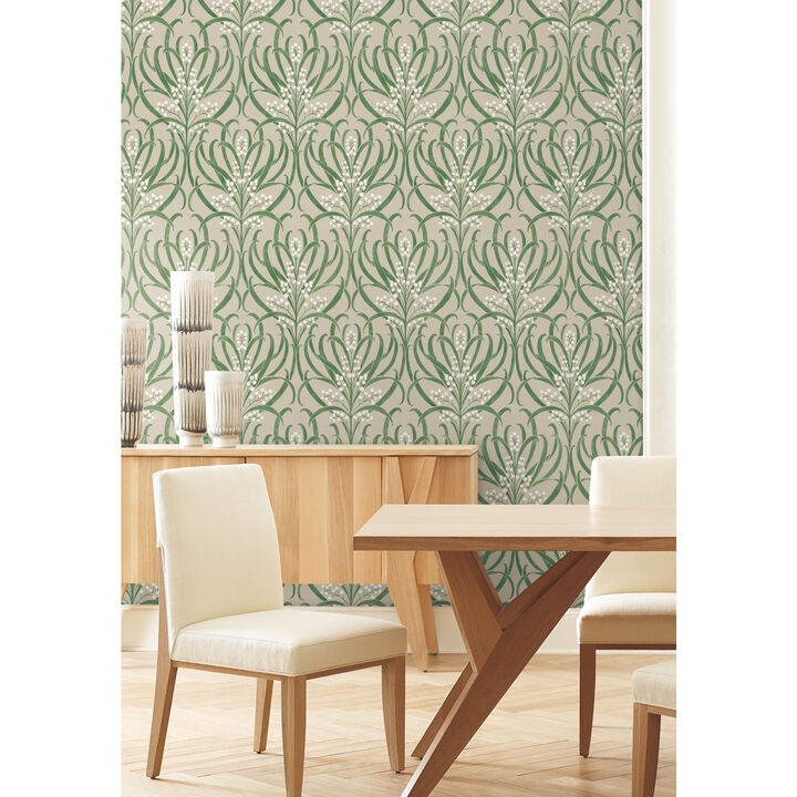 Calluna Linen Metallic Wallpaper