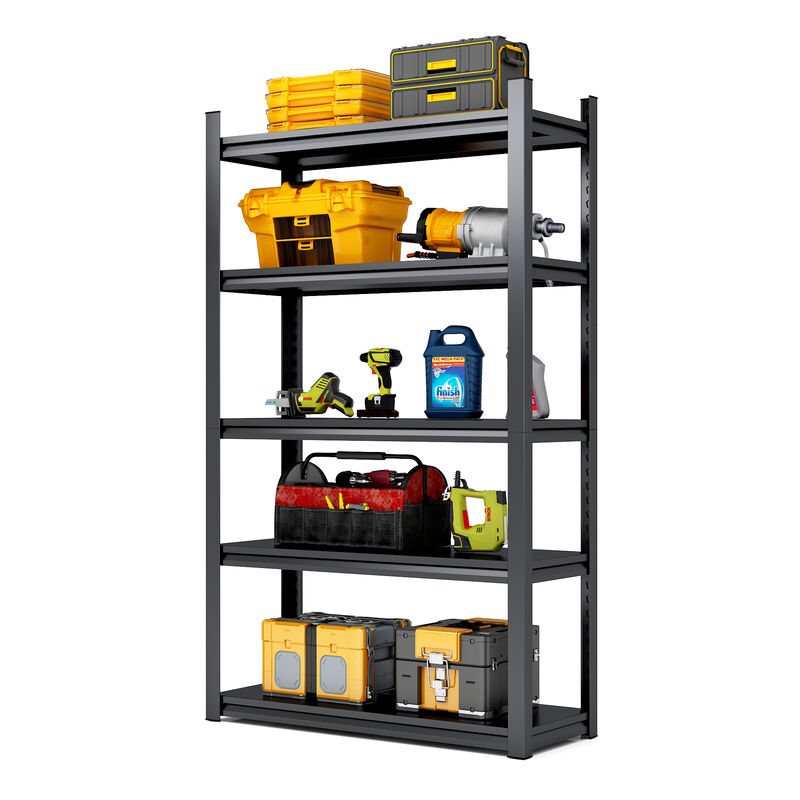 5-Tier Heavy Duty Storage Shelving Unit for Home & Garage Organization