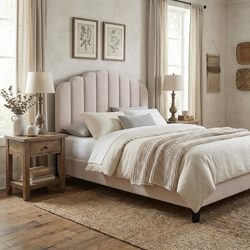 Performance Velvet Full/Queen Headboard with Plush Upholstery and Sturdy Frame image number 2