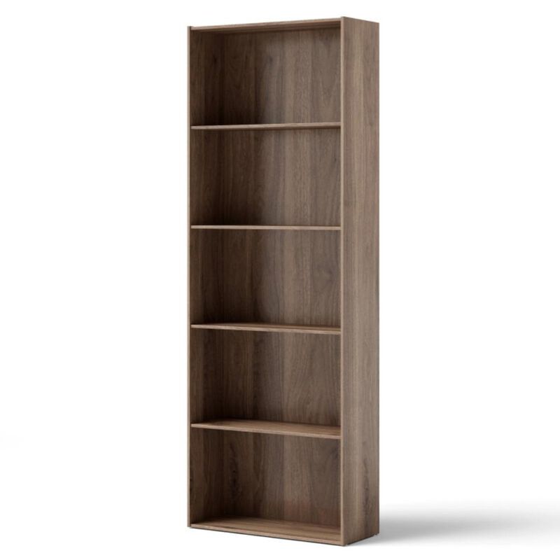 Hivvago 5-Shelf Storage Bookcase Modern Multi-Functional Display Cabinet Furniture