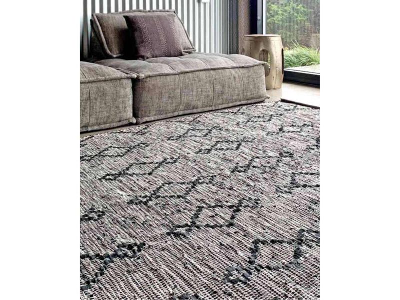Ebba Black and Cream Tribal Rug image number 6