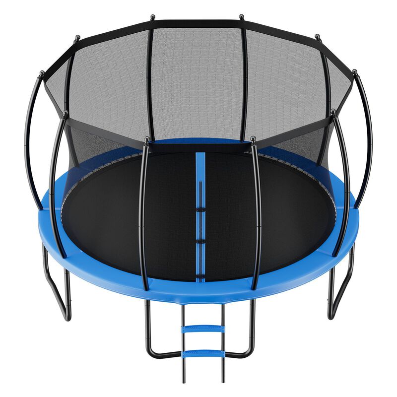 Recreational Outdoor Trampoline with Enclosure Net, Thick Safety Pad for Kids & Adults image number 8