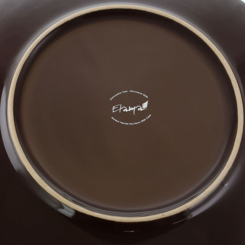 Elama Clay Heart 16 Piece Luxurious Stoneware Dinnerware with Complete Setting for 4, 16pc