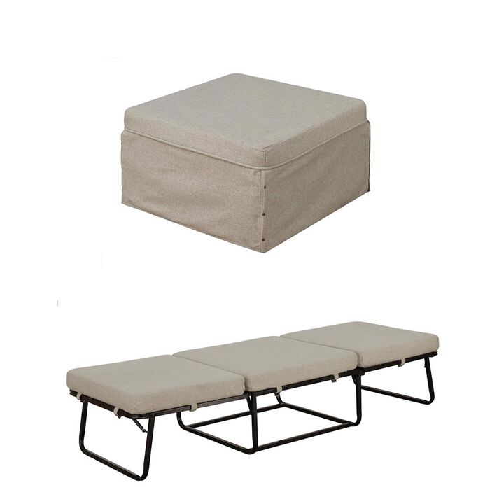 Convenience Concepts  Designs4Comfort Folding Bed Ottoman  Soft  Fabric