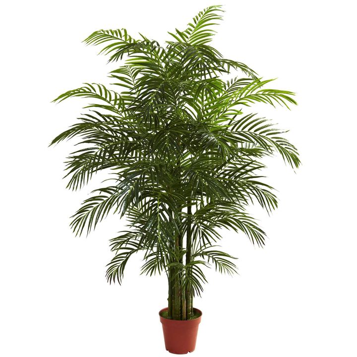 Nearly Natural 6.5-ft Areca Palm UV Resist x 8 w/1408 Lvs (Indoor/Outdoor)