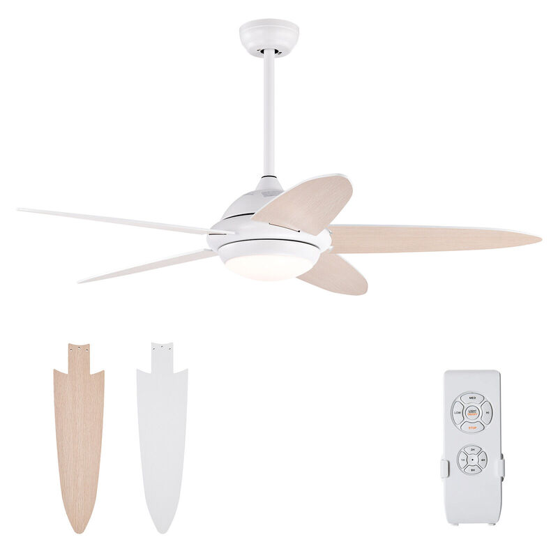 Ceiling Fan with Lights and 3 Color Modes for Adjustable Lighting
