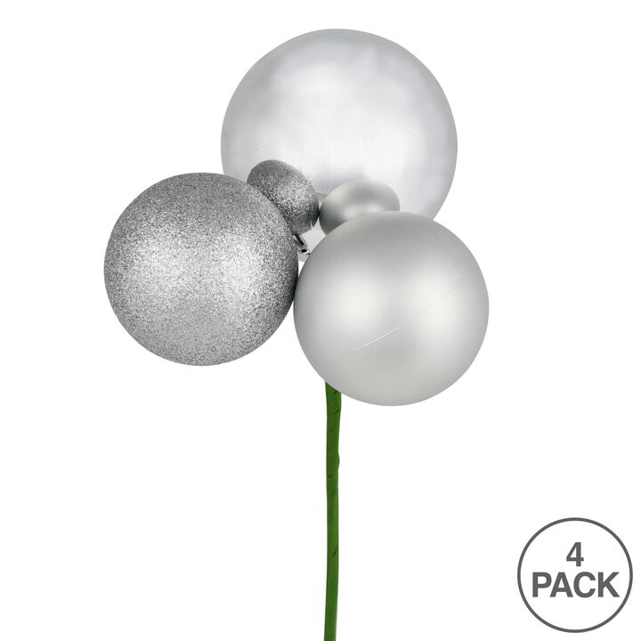 Vickerman Silver Ornament Pick