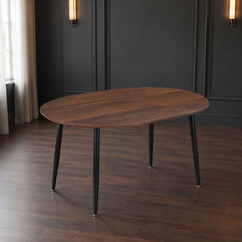 GOODSILO Extensible Multi-Functional Table with Sturdy Wood Legs for Dining, Office, and Coffee Use, 100/140/180cm image number 2