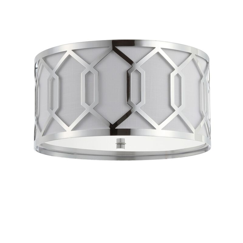 Hex Metal LED Flush Mount