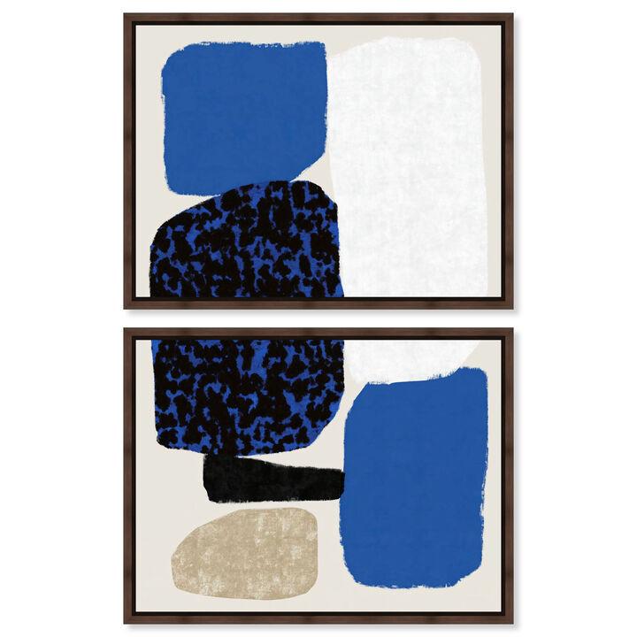 Sapphire Stones Abstract Canvas Print by Art Remedy