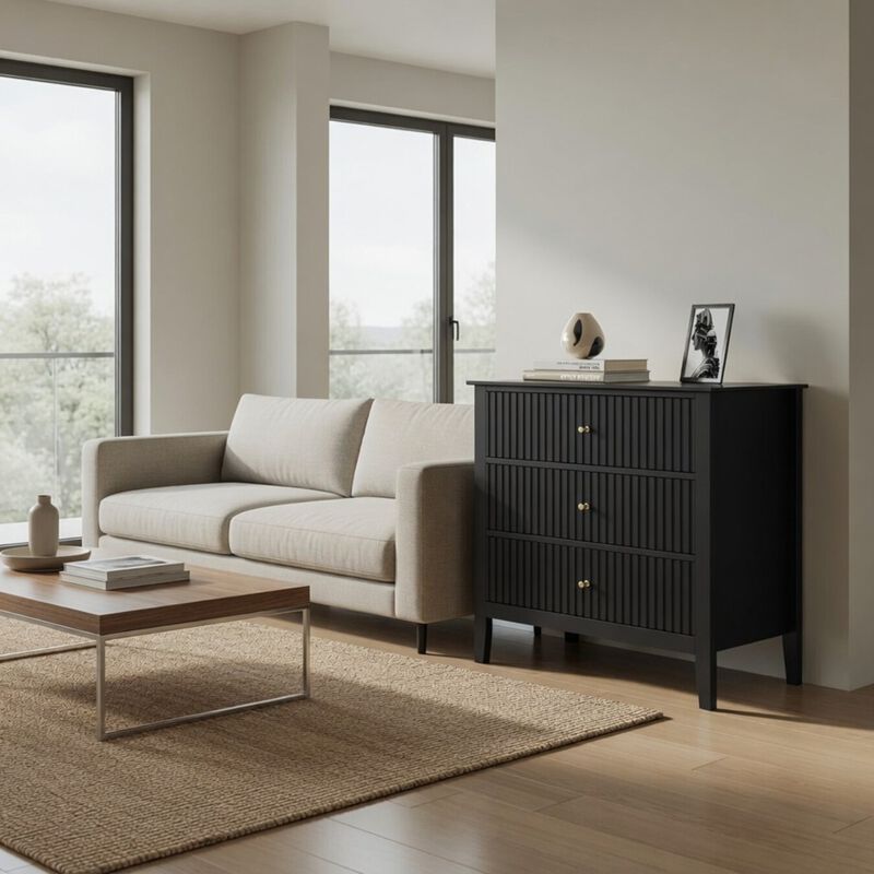 Bekkig Modern 3-Drawer Dresser image number 6