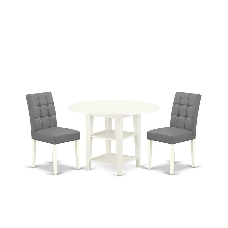 3 Piece contain A Dining Table Set Wood Table