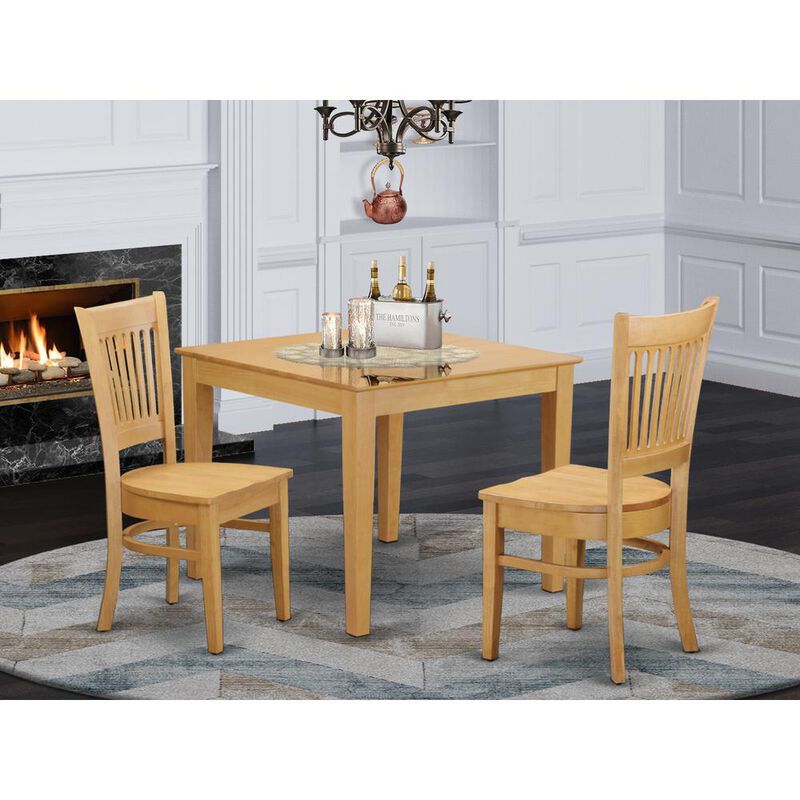 3 pcs Small Kitchen Table set - Small Kitchen Table and 2 Dining Chairs