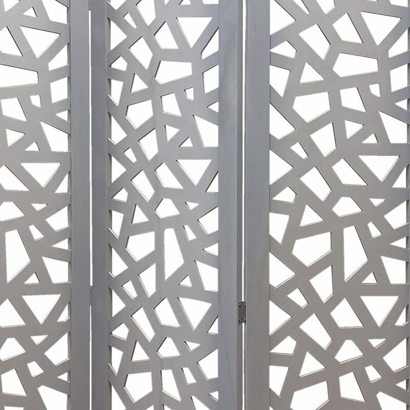 Solid Wood Folding 3-Panel Screen Room Divider for Privacy and Stylish Space Separation