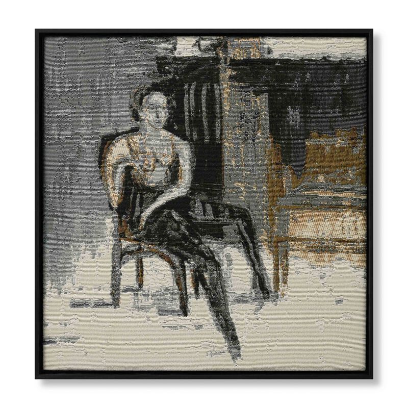 Camila Black/Ivory 2'9" x 2'10" Wall Art