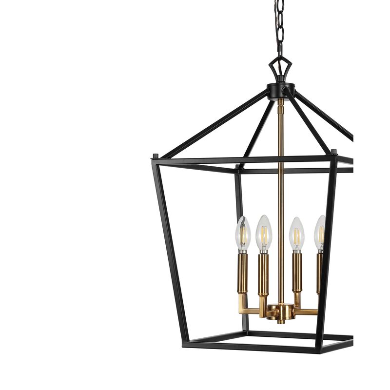 PagodaBulb Lantern Metal LED Pendant