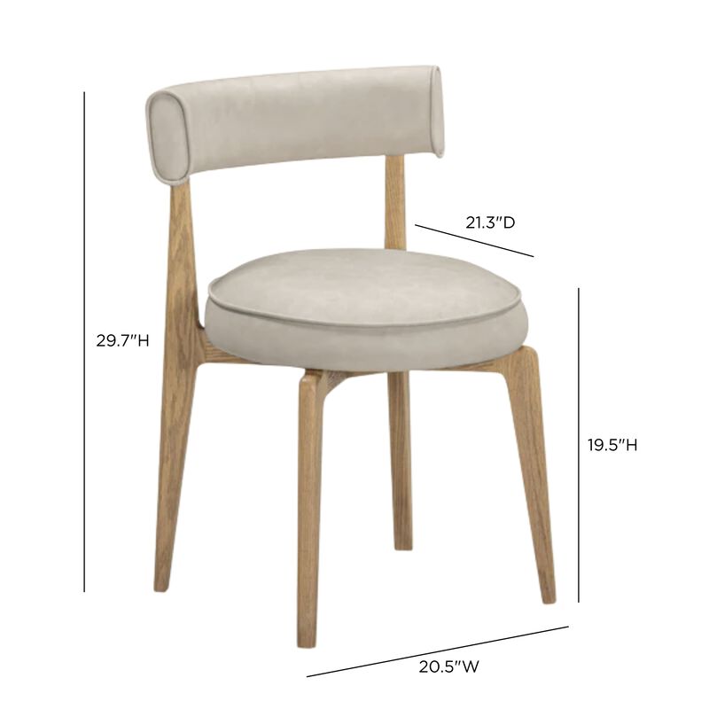 Nikita Performance Vegan Leather Dining Chair image number 6